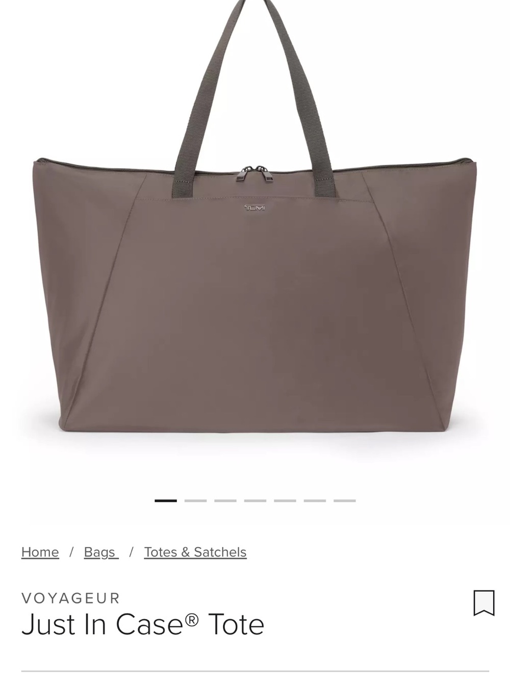 NWT Tumi “Just In Case” Tote